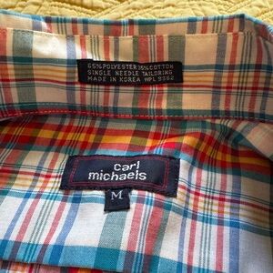 Michaels Multicolor Plaid Men's Shirt